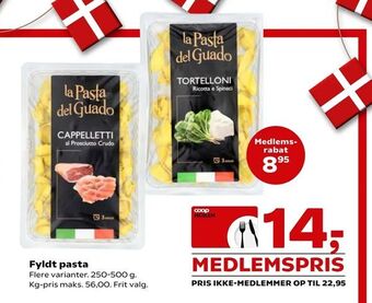 SuperBrugsen Fyldt pasta tilbud