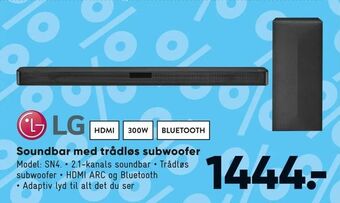Bilka Soundbar med trådløs subwoofer tilbud