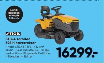 Bilka STIGA Tornado 398 H havetraktor tilbud