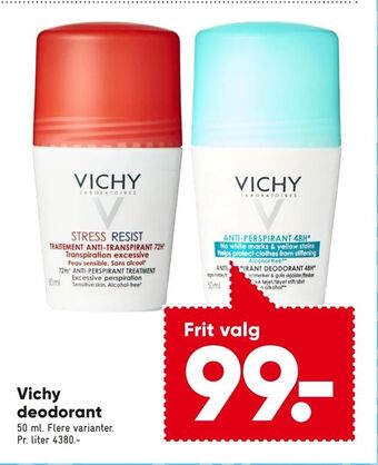 Bilka Vichy deodorant tilbud