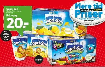 Bilka Capri-Sun tilbud