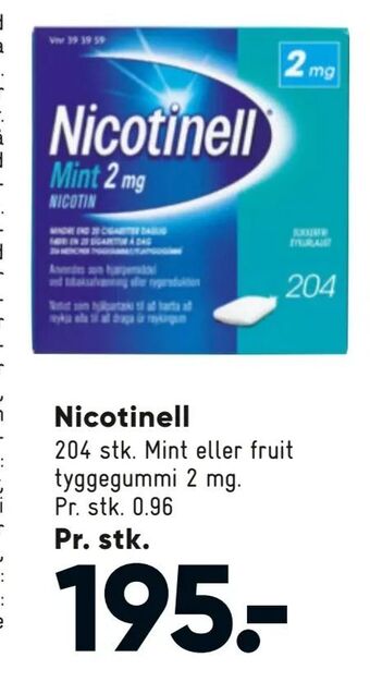 Bilka Nicotinell tilbud