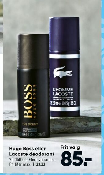 Hugo Boss eller Lacoste deodorant