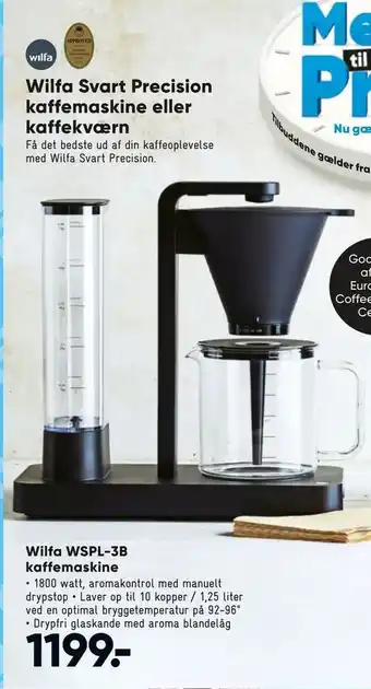 Bilka Wilfa Svart Precision kaffemaskine eller kaffekværn tilbud