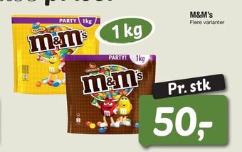 Fakta Tyskland M&M's tilbud