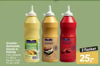 Fakta Tyskland Graasten Remoulade, Sennep el. Ketchup tilbud