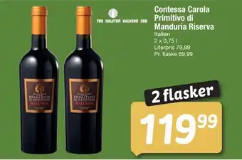 Fakta Tyskland Contessa Carola Primitivo di Manduria Riserva tilbud