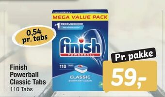 Fakta Tyskland Finish Powerball Classic Tabs tilbud