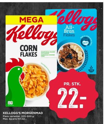 MENY Kellogg's morgenmad tilbud