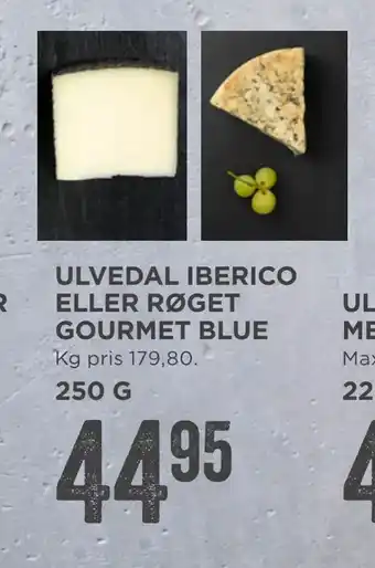 MENY Ulvedal iberico eller røget gourmet blue tilbud