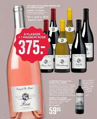 MENY 6 flasker + 1 magnum rosé tilbud