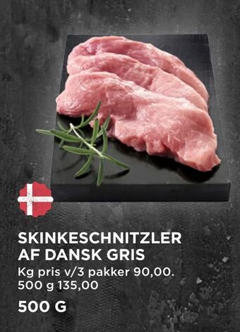Skinkeschnitzler af dansk gris