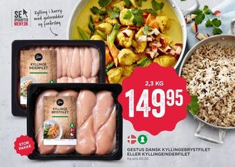 MENY Gestus dansk kyllingebrystfilet eller kyllingeinderfilet tilbud