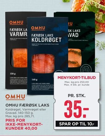 MENY Omhu færøsk laks tilbud