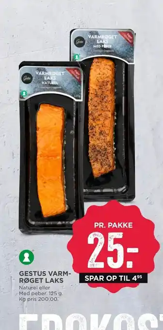 MENY Gestus varmrøget laks tilbud