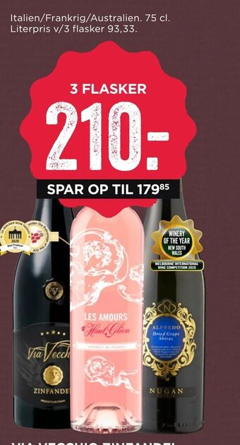 MENY Via vecchio zinfandel tilbud