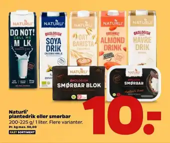 Naturli' plantedrik eller smørbar