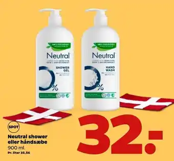 Netto Neutral shower eller håndsæbe tilbud