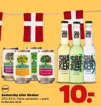 Somersby eller Shaker