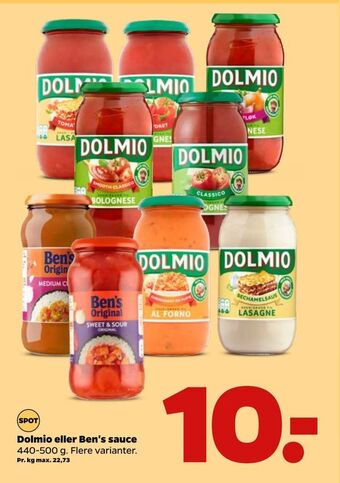 Netto Dolmio eller Ben's sauce tilbud