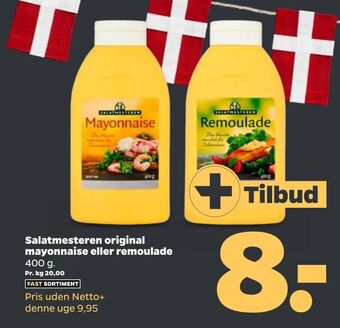 Netto Salatmesteren original mayonnaise eller remoulade tilbud
