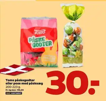 Toms påskegodter eller pose med påskeæg