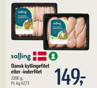 Føtex Dansk kyllingefilet eller inderfilet tilbud