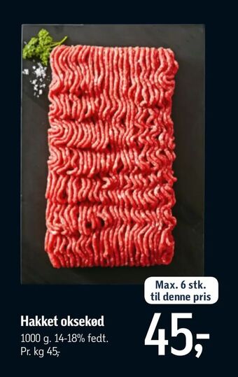 Føtex Hakket oksekød tilbud