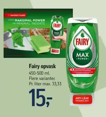 Føtex Fairy opvask tilbud