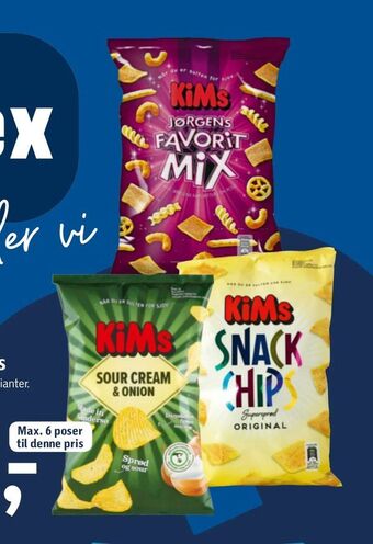 Føtex KiMs chips eller snacks tilbud