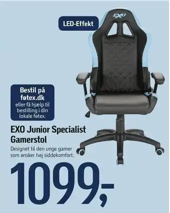 Føtex EXO Junior Specialist Gamerstol tilbud