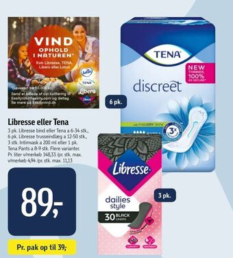 Føtex Libresse eller Tena tilbud