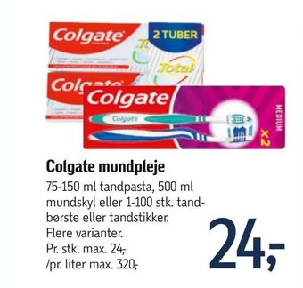 Føtex Colgate mundpleje tilbud