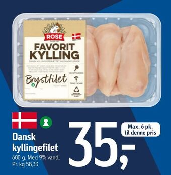 Føtex Dansk kyllingefilet tilbud