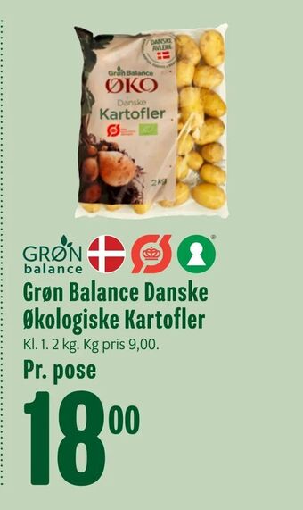 Min Købmand Grøn Balance Danske Økologiske Kartofler tilbud