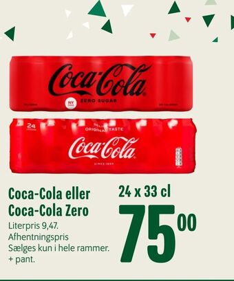 Min Købmand Coca-Cola eller Coca-Cola Zero tilbud