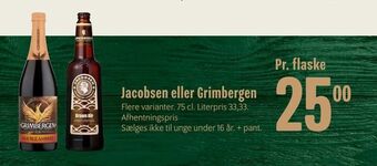 Min Købmand Jacobsen eller Grimbergen tilbud