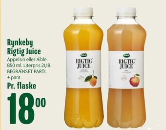 Min Købmand Rynkeby Rigtig Juice tilbud
