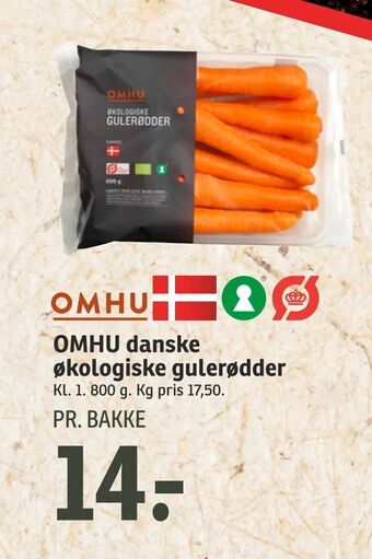 SPAR OMHU danske økologiske gulerødder tilbud