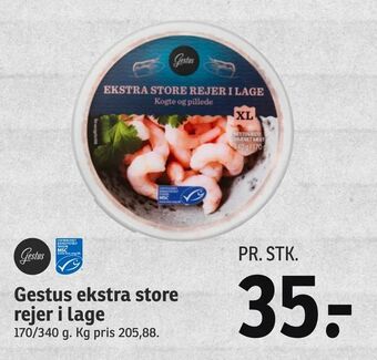 SPAR Gestus ekstra store rejer i lage tilbud