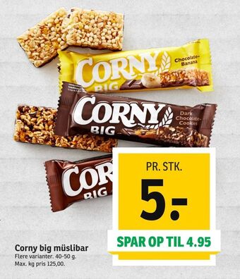 SPAR Corny big müslibar tilbud