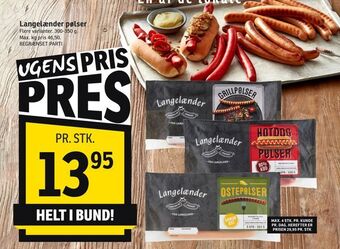 SPAR Langelænder pølser tilbud