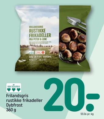 REMA 1000 Frilandsgris rustikke frikadeller tilbud