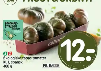REMA 1000 Økologiske tapas tomater Kl. I, spansk tilbud
