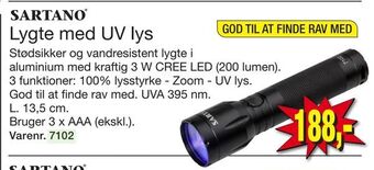 Harald Nyborg Lygte med UV lys tilbud