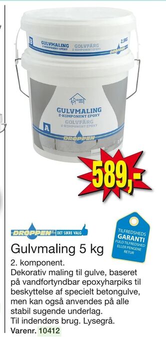 Harald Nyborg Gulvmaling 5 kg tilbud