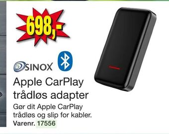 Harald Nyborg Apple CarPlay trådløs adapter tilbud