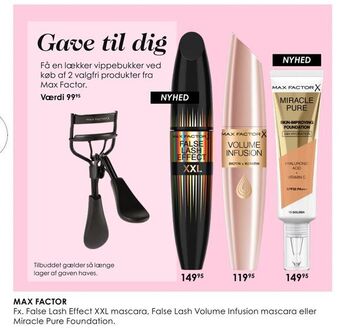 Matas Max factor tilbud