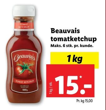 Let-Køb Beauvais tomatketchup tilbud
