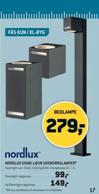 XL-BYG Nordlux shine læsø udendørslamper* tilbud